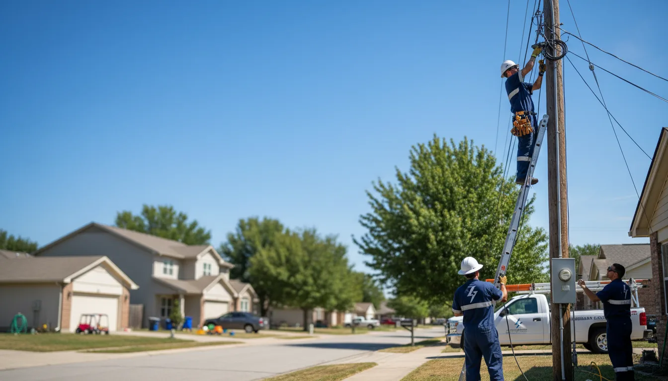 Residential electrician providing installation services in Bellevue, ID